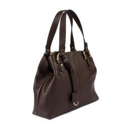 Bolso de mujer de hombro 004-1g chocolate oscuro