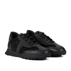Zapatillas deportivas mujer 6097 negro ante combinado