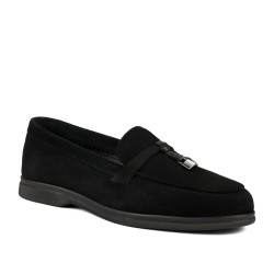 Mocasines mujer 6082-1 negro ante