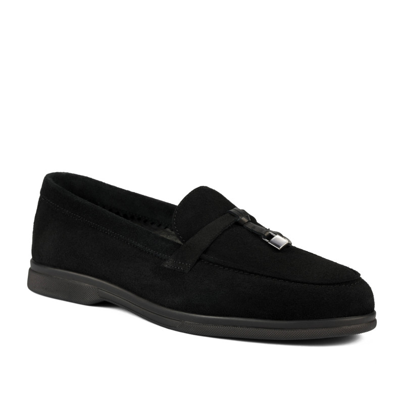 Mocasines mujer 6082-1 negro ante