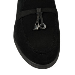 Mocasines mujer 6082-1 negro ante