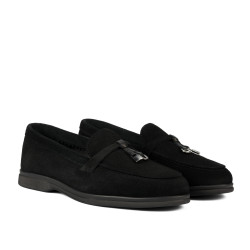 Mocasines mujer 6082-1 negro ante