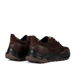 Zapatos casuales/deportivos para hombre 996 café ante combinado