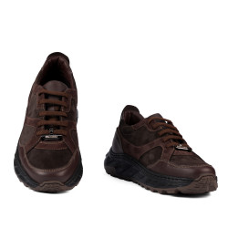 Zapatos casuales/deportivos para hombre 996 café ante combinado