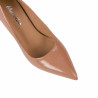 Zapatos elegantes de mujer 1359 charol beige