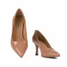 Zapatos elegantes de mujer 1359 charol beige