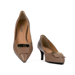 Zapatos elegantes de mujer 1358 capuchino