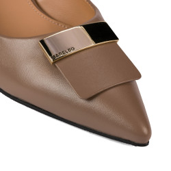 Zapatos elegantes de mujer 1358 capuchino