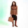 Bota de tacón mujer 1412 biz chocolate lifestyle