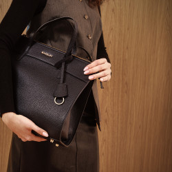 Bolso de mujer de hombro 047g biz negro lifestyle