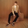 Zapatos casuales para hombre 992 caqui combinado lifestyle