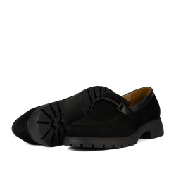 Zapatos casual para mujer 6099 búfalo negro combinado