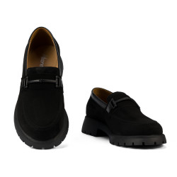 Zapatos casual para mujer 6099 búfalo negro combinado