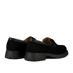 Zapatos casual para mujer 6099 búfalo negro combinado