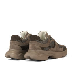 Zapatillas deportivas para mujer 6102 arena de ante combinado