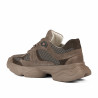 Zapatillas deportivas para mujer 6102 arena de ante combinado