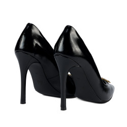 Zapatos elegantes de mujer 1364 charol negro