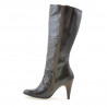 Botas de mujer 1109 crepé charol café
