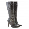 Botas de mujer 1109 crepé charol café
