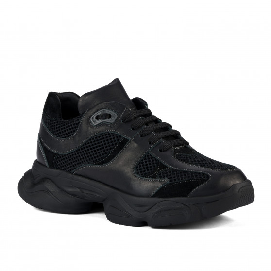 Zapatillas deportivas de mujer 6102 negro combinado