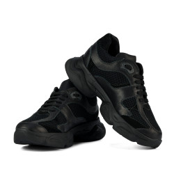 Zapatillas deportivas de mujer 6102 negro combinado
