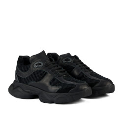 Zapatillas deportivas de mujer 6102 negro combinado