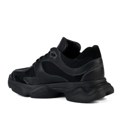 Zapatillas deportivas de mujer 6102 negro combinado