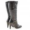 Botas de mujer 1109 crepé charol café