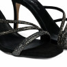 Sandalias de mujer 1337 negro velur combinado
