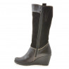 Botas mujer 3221 café combinado