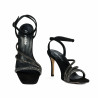 Sandalias de mujer 1337 negro velur combinado