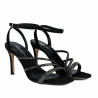 Sandalias de mujer 1337 negro velur combinado