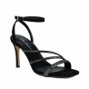 Sandalias de mujer 1337 negro velur combinado