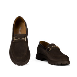 Zapatos casuales mujer 6099 bufo café combinado