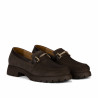 Zapatos casuales mujer 6099 bufo café combinado