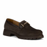 Zapatos casuales mujer 6099 bufo café combinado