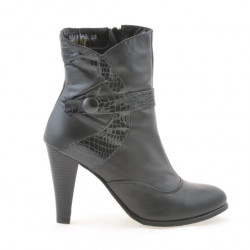 Botas de mujer 1112 negro combinado