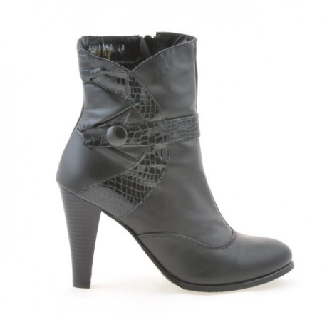 Botas de mujer 1112 negro combinado