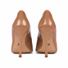 Zapatos elegantes de mujer 1364 charol beige