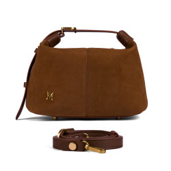 Bolso de mano para dama 037-1g ante marrón