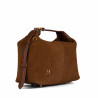 Bolso de mano para dama 037-1g ante marrón