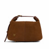 Bolso de mano para dama 037-1g ante marrón