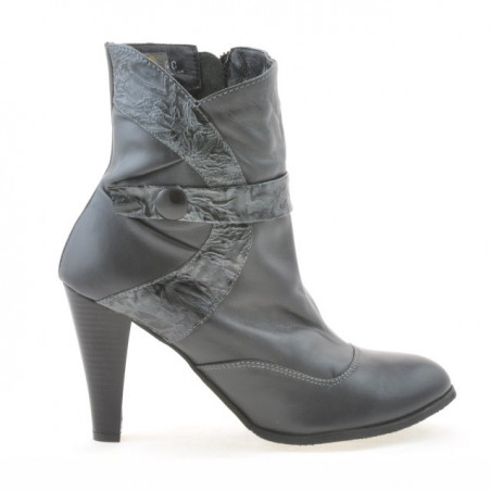 Botas de mujer 1112 gris combinado