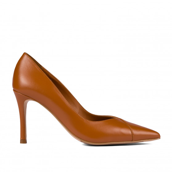 Zapatos elegantes mujer 1325 marrón coñac