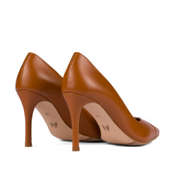 Zapatos elegantes mujer 1325 marrón coñac