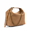 Bolso de mano para mujer 037g de gamuza nude