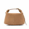 Bolso de mano para mujer 037g de gamuza nude