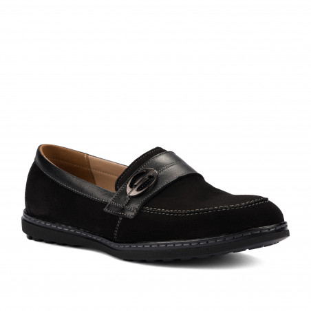 Mocasines de mujer 6100 bufo negro combinado