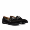 Mocasines de mujer 6100 bufo negro combinado