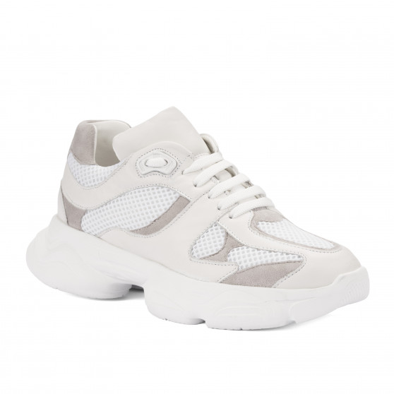 Zapatillas deportivas de mujer 6102 blanco combinado